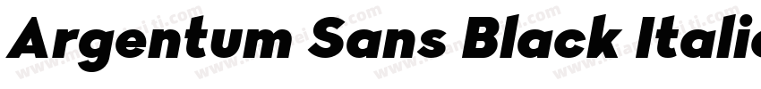 Argentum Sans Black Italic字体转换